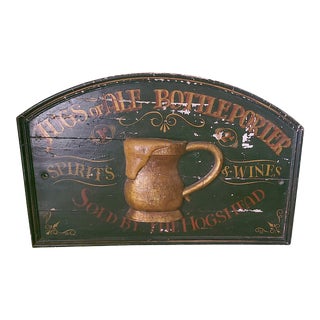 Antique]Wooden Tavern / Bar Sign For Sale