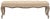 2020s Tufted Nailhead Bench with Cabriole Legs in Wheat Beige & Pickled Oak Finish For Sale - Image 5 of 5