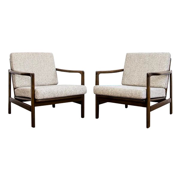 Set of B-7522 Armchairs by Zenon Bączyk, 1960s For Sale