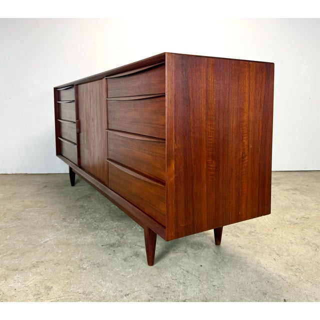 Mid 20th Century Svend Madsen for Falster Mobelfabrik Danish Mid-Century Modern Teak Dresser / Credenza For Sale - Image 5 of 12