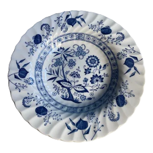 Johnson Brothers Rimmed Soup Bowl in Blue Nordic