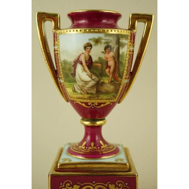 Empire Style Porcelain Vase with Mythological Scene by F. Koller for the Imperial Manufactory in Vienna, Austria, Late 1700s For Sale - Image 11 of 18