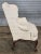 Late 20th Century Late 20th Century Southwood Mahogany Queen Anne Style Wing Chair Flame Stitch Fabric Made Usa For Sale - Image 5 of 10