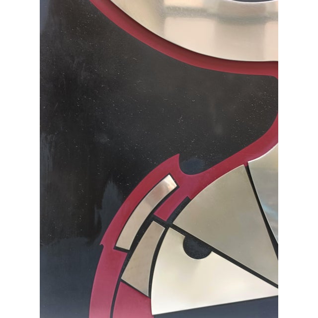 1970s Enrico Nicu, Struttura Spaziale, 1970s, Screen Printing on Steel For Sale - Image 5 of 8
