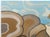 Abstract landscape of a path to the sea in shades of natural sandy colors with a robin's egg blue sky. Nancy’s Bio: Nancy...