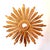Large Sunburst Wall Mirror in Gilded Wood, Italy, 1960s For Sale - Image 9 of 16