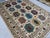 Ivory & Blue Sultani Natural Dye Wool Rug, Tribal Geometric Medallion Design, 6′10″ × 9′10″ For Sale - Image 6 of 14