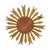 Vintage Wooden Sun Mirror in Sunburst Gold, 1950s For Sale - Image 10 of 15