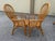 Franco Albini 1980s Coastal Island Style Rattan/Bamboo Glass Top Dining or Game Table & 4 Chairs a Set For Sale - Image 4 of 11