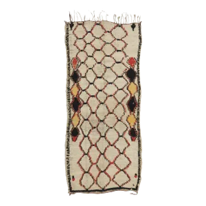 Vintage Berber Moroccan Azilal Rug Runner - 03'09 X 08'03
