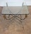 Maison Jansen French Mid-Century Coffee or Low Table With Wrought Iron Base and Glass Top For Sale - Image 4 of 11