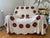 This charming vintage hand-crocheted bedspread is in excellent condition. Crafted from white cotton yarn with bright,...