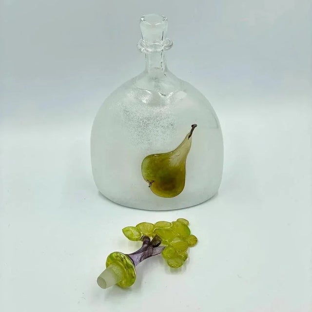 Italian Glass Decanter Attributed to Murano, 1990s For Sale - Image 6 of 7