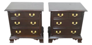 Stickley Mahogany Nightstands a Pair
