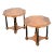 Baker Furniture Neoclassical Burled Walnut Tea Tables, Pair For Sale