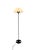 Black Vintage Industrial Iron and Murano Glass Floor Lamp, 1975 For Sale - Image 8 of 16