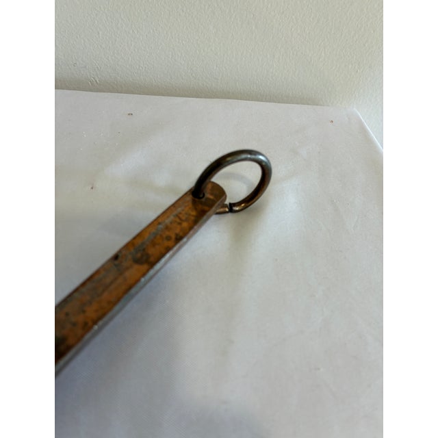 Metal Antique Hand Hammered Copper Ladle With Hanging Loop For Sale - Image 7 of 11