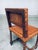 Brown English Cromwellian Style Tan Leather & Oak Side Chairs, Early 1900s, Set of 4 For Sale - Image 8 of 18