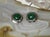 Vintage Sterling Silver Malachite Clip-on Stud Earrings These are hand crafted in sterling silver in a contempory design....
