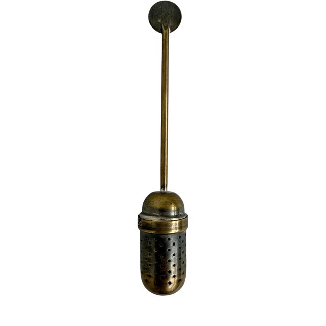Bauhaus Silver-Plated Brass Tea Infuser by Christian Dell, Weimar, 1924 For Sale