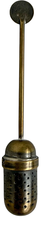 Bauhaus Silver-Plated Brass Tea Infuser by Christian Dell, Weimar, 1924
