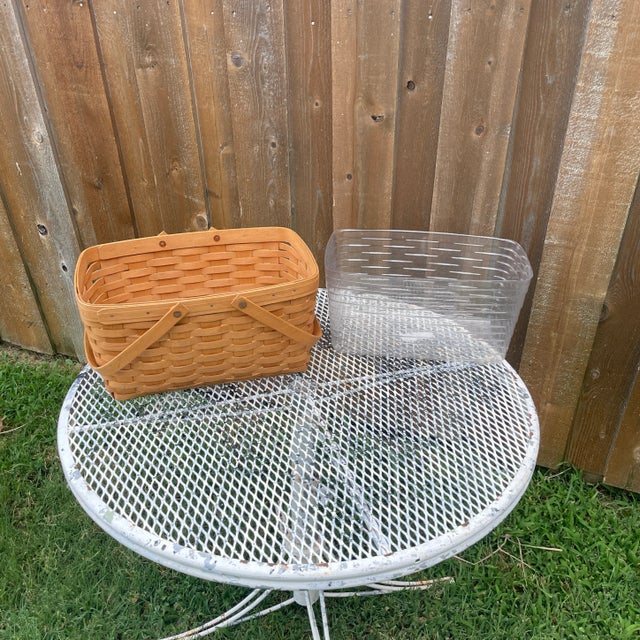 1990s Longaberger 1996 Large Market Basket For Sale - Image 5 of 10