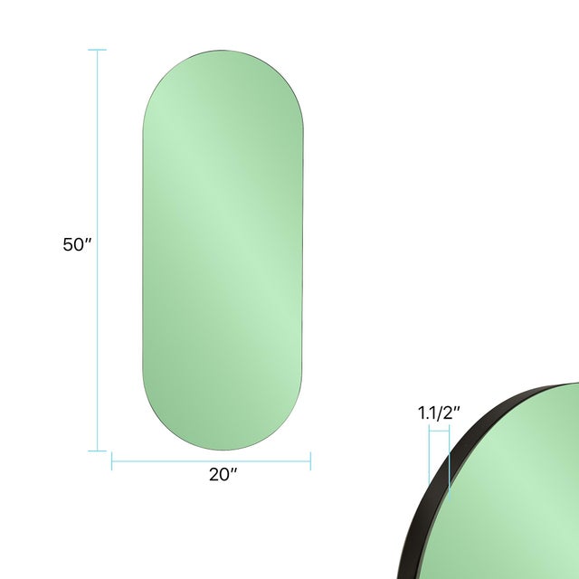 Green Balducci Oval Emerald Green Mirror Short For Sale - Image 8 of 10