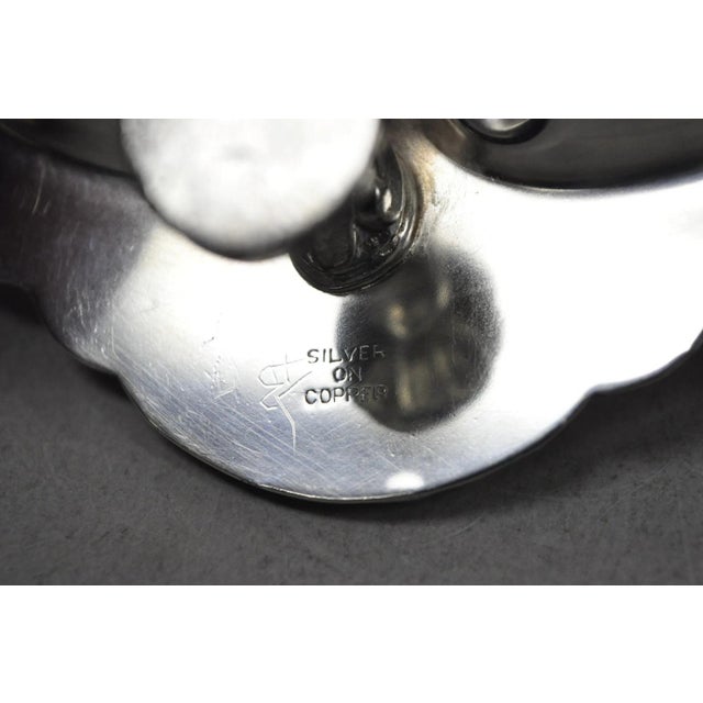 Vintage English Regency Style Silver Plated Small Clam Shell Trinket Dish For Sale - Image 12 of 13