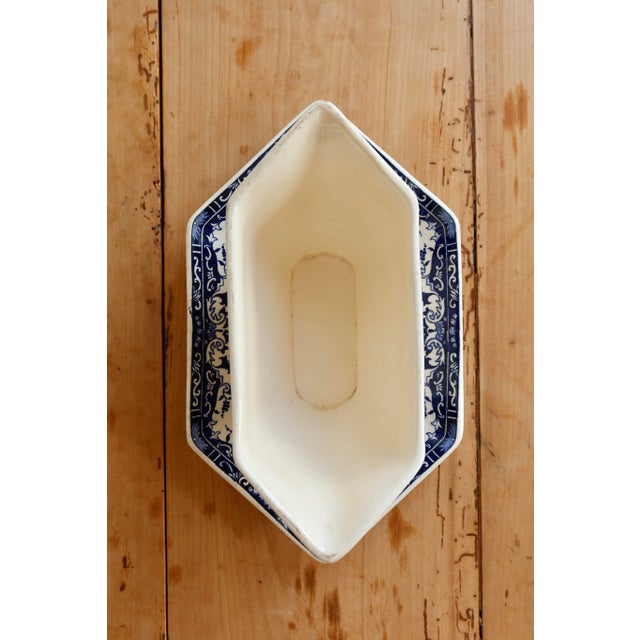 Antique Ironstone Gravy Boat from Longchamp, 1890s For Sale - Image 5 of 10