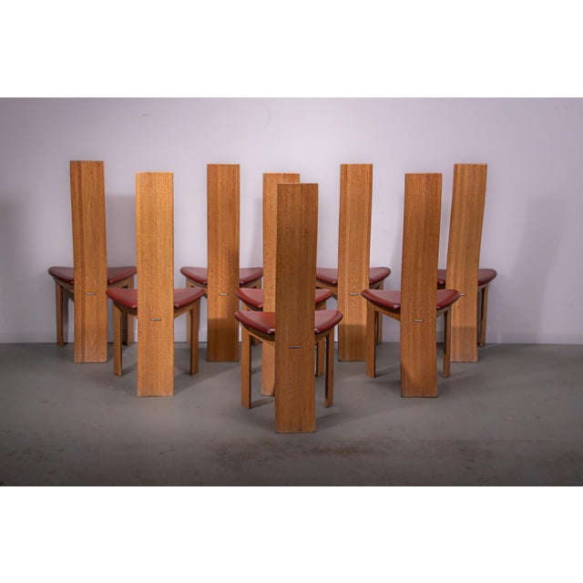 Iris Chairs by Bob Van Den Berghe for Van Den Berghe Pauvers, 1995, Set of 8 For Sale - Image 3 of 14