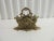 Vintage Brass Cherubs Filigree Desk Letter Holder For Sale In Tampa - Image 6 of 6