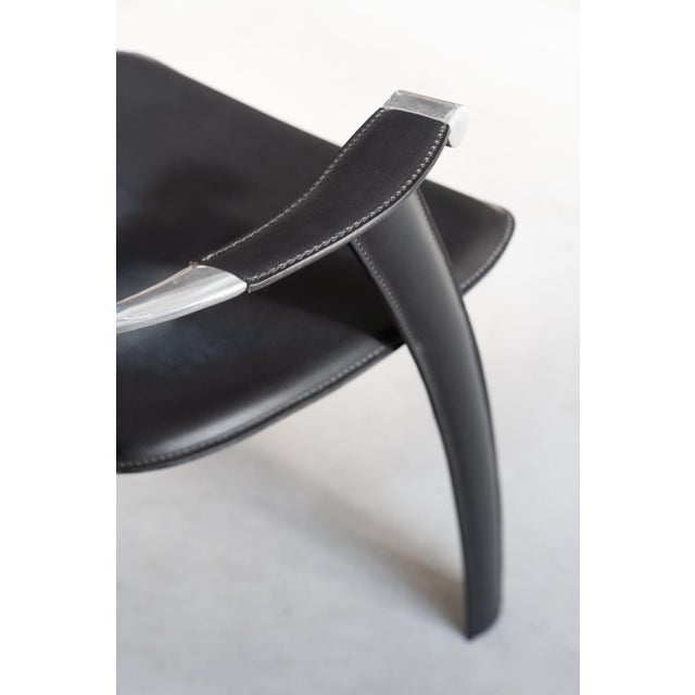 Italian Leather Armchair from Stine Line, 1990s For Sale - Image 12 of 12