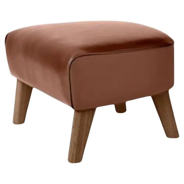 Brown Nevada Cognac 2488 My Own Chair Footsool by Lassen For Sale - Image 8 of 8