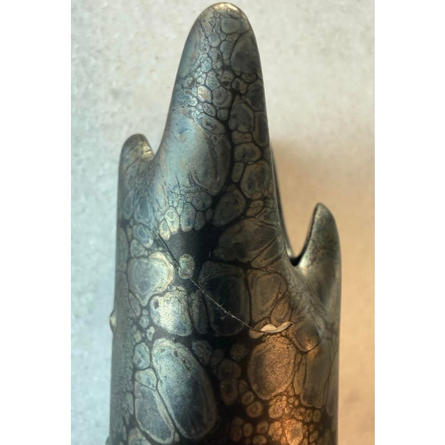 Pair of PartyLite "Metropolis" Ceramic Candle Holders For Sale - Image 11 of 12