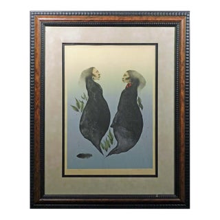 Frank Howell "Genesis" 146/200 Framed 1983 Hand Signed Fine Artwork For Sale