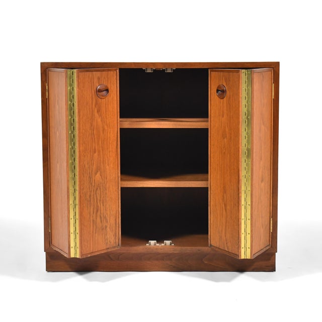 Mid 20th Century Edward Wormley Walnut Cabinet by Dunbar For Sale - Image 5 of 9
