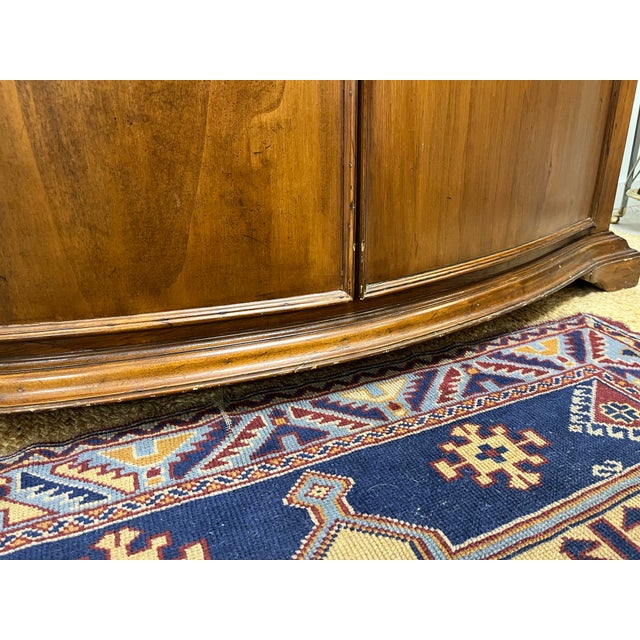 Late 20th Century Arched Mahogany Two-Piece Cupboard For Sale - Image 5 of 7