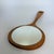 Hand Mirror in Oak, 1950s For Sale - Image 9 of 9