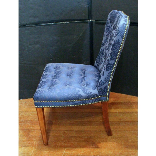 Early 20th Century C. 1920 Georgian Style Set of Four Upholstered Side Chairs For Sale - Image 5 of 7