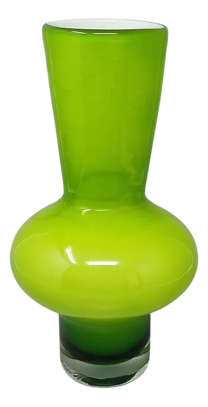 Italian Green Vase by Ind. Vetraria Valdarnese, 1970s