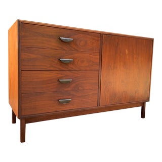 1960s Mid Century Modern Dunbar Style Compact Credenza For Sale
