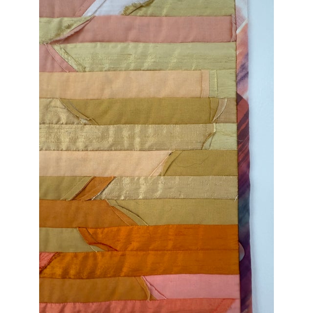 2005, Alegre Sunset, Artquilt, Abstract Expressionist Fiber Art, Artist Marcia Hewitt Johnson For Sale - Image 4 of 7