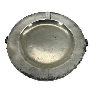Early 19th Century English Pewter Heating Dish or Hall Keys Plate