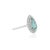 Metal 14k White Gold Double Halo Diamond Paraiba Tourmaline 1Carat Engagement Ring Size 5.5 For Sale - Image 7 of 18