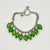 Ralph Lauren 1980s Vintage Southwestern Navajo Americana Carico Lake Sterling & Green Turquoise Beaded Bracelet - 7" For Sale - Image 4 of 12