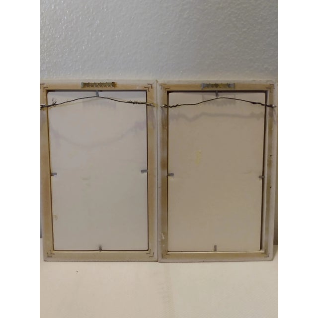 Mid 20th Century "Daffodils and Tulips" Watercolor Paintings by Patricia Schilling Stewart, Framed - a Pair For Sale - Image 10 of 11