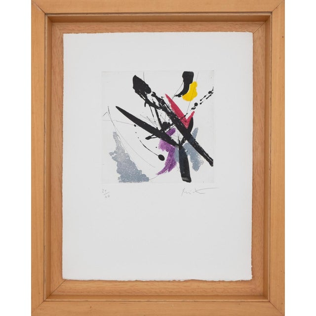 Jean Miotte, Abstract Composition H, Original Signed Engraving For Sale - Image 8 of 8
