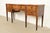 Hepplewhite Baker Furniture Style Georgian Flame Mahogany Serpentine Front Sideboard Credenza For Sale - Image 3 of 13