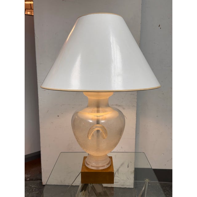 Italian Odada Seguso Glass Vase Table Lamp For Sale - Image 3 of 13