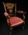 Edwardian Mahogany & Satinwood Inlaid Armchair with Castors, 1905 For Sale - Image 3 of 9